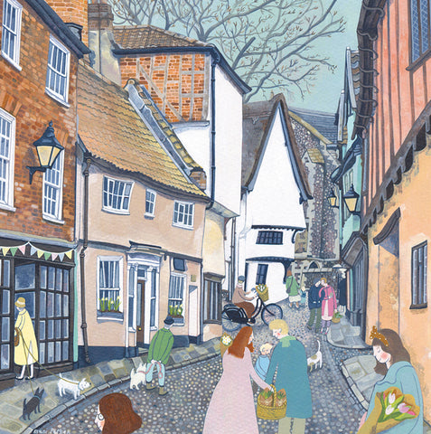 A fine art greeting card by painter Mani Parkes