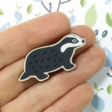 Badger Pin Badge