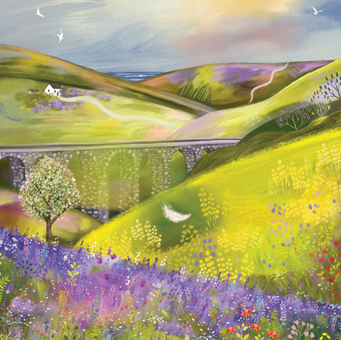 Maria Taylor, The White Feather, Fine Art Greeting Card