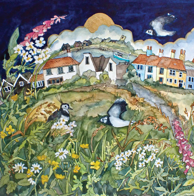 A fine art greeting card by printmaker Mandy Walden