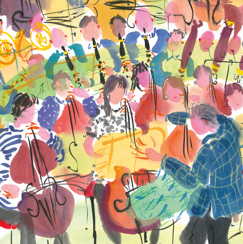A fine art greeting card by painter Mary Woodin