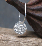 Silver Disc Earrings