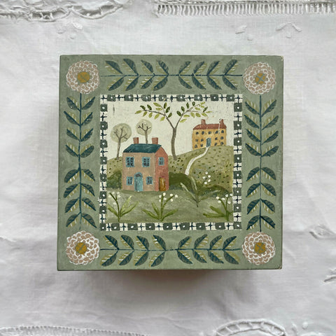 Country Houses - Hand Painted Wooden Box