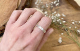 Silver Petal Echo Ring by Curious Magpie Jewellery (2)