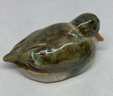 Small Glazed Ceramic Stoneware Duck