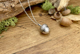 Chunky Silver Acorn Necklace by Curious Magpie Jewellery (4)