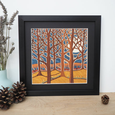 Snowdrop Forest - Framed Giclee Print
