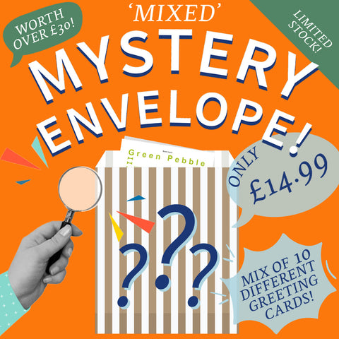 10 Mystery Greeting Cards  - Pack  'B' - Mixed