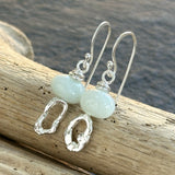 Mismatched Molten Silver Earrings