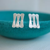 Forged Rod Stud Earrings