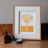 Cow Parsley Giclée Print - Ochre