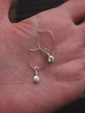 Pebble Drop - Silver Earrings
