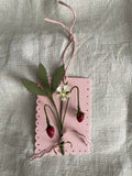 Keepsake Hanging Wild Strawberry - Flower Sculpture