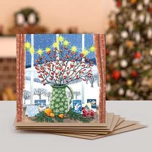 Christmas Charm, Christmas Note Cards, Set of 6