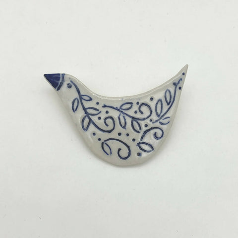Bird Brooch - Ceramic