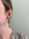 Gold & Silver Daisy Drop Earrings by Curious Magpie Jewellery (2)