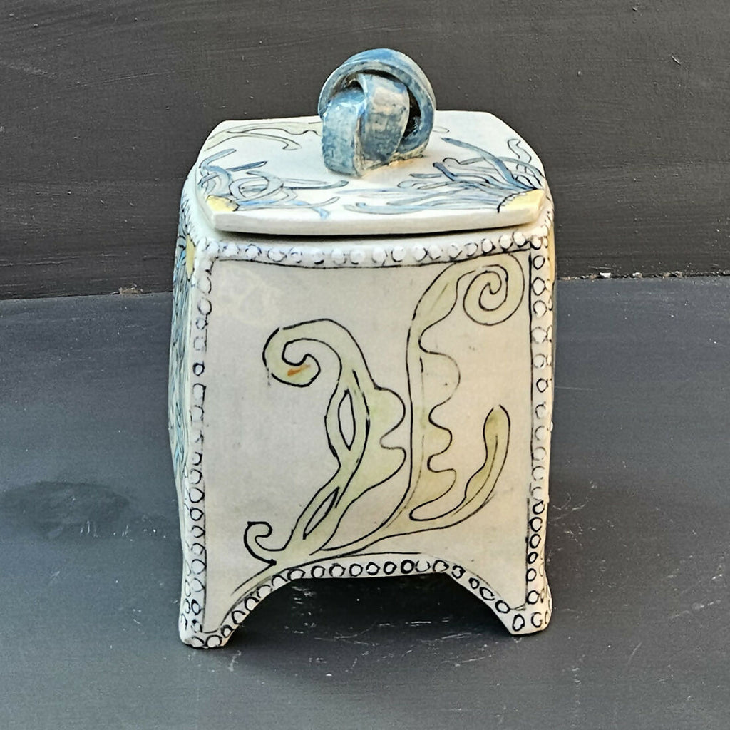 Entanglement Keepsake Pot - handmade ceramic