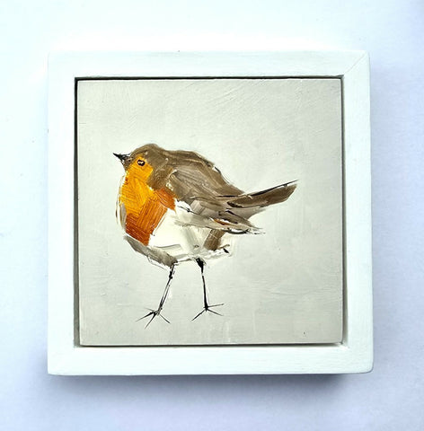 Fat Robin - Original Oil Painting