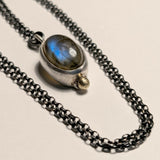 Moody Blue Labradorite Pendant Necklace