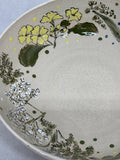 Hand Illustrated Spring Flower Bowl - Handmade in Devon - Stoneware Ceramics