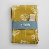 Cow Parsley Ochre - Organic Cotton Apron