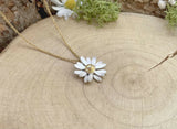 Gold & Silver Daisy Necklace by Curious Magpie Jewellery (8)