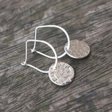 Silver Disc Earrings