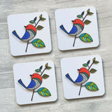 Preening Bird Coasters