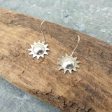 Silver Sun Earrings