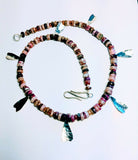 Pink Tourmaline & Hearts Necklace