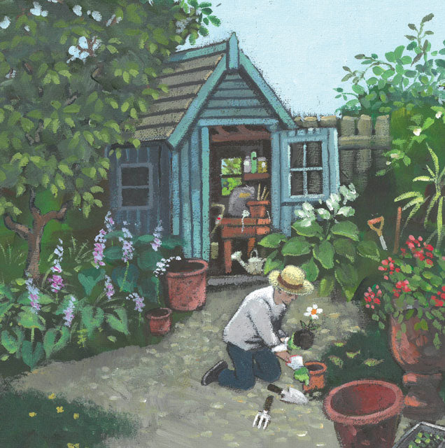 Peter Broadbent, Garden Treasures, Fine Art Greeting Card