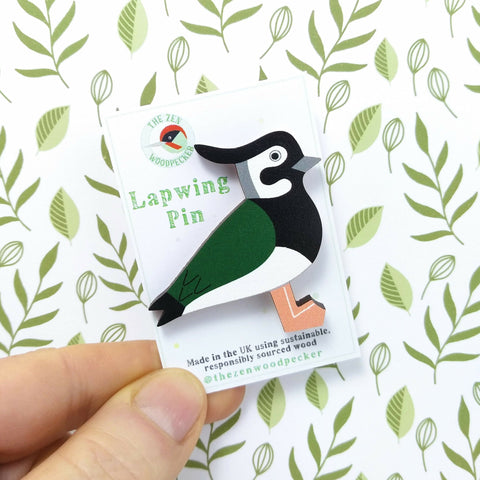 Lapwing Pin Badge