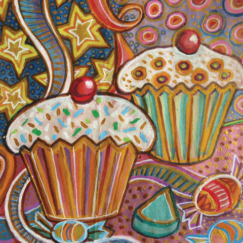 Paul Minter, Cupcakes, Fine Art Greeting Card