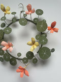 Nasturtium Wreath - Paper Sculpture
