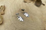 Silver Oak Leaf Earrings by Curious Magpie Jewellery (2)