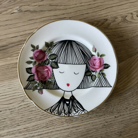 Illustrated Vintage Plate - JEANNIE