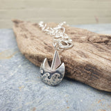 Sailing Boat Pendant with Handmade Chain - Hallmarked