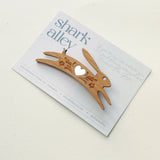 Shark_Alley_Silver_Heart_Valentines_Laser_Cut_Hare_Brooch_5_massive