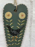 Blackbird - Wooden Hanging Decoration