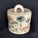 Toytown Lidded Jar - handmade ceramic