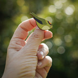 Goldcrest - Hand Painted Brooch