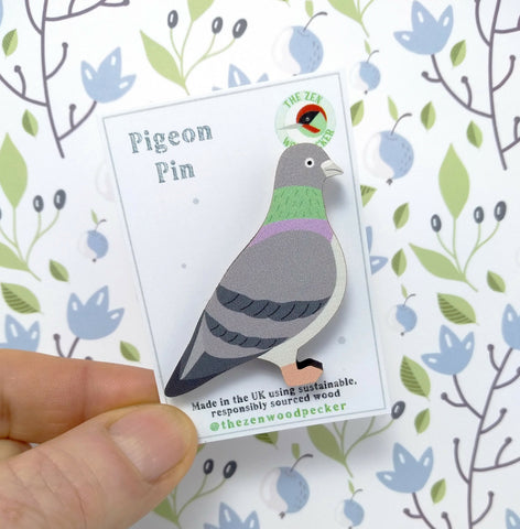 Pigeon Pin Badge