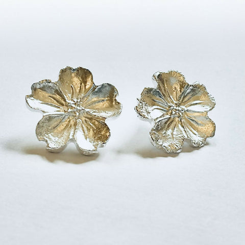 Wild Rose - Sterling Silver Earrings