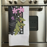 Cat Among the Flowers - Tea Towel