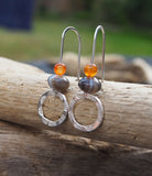 Silver hoop earrings