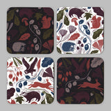Set of 4 Coasters - Autumn Delights