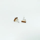 Xmas Pud Earrings Silver Plated Backs