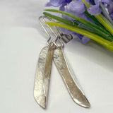 Leaf Earrings - Sterling Silver