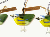 Blue Tit - Fused Glass Hanging Bird