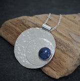 Blue Moon Pendant Necklace - Hallmarked
